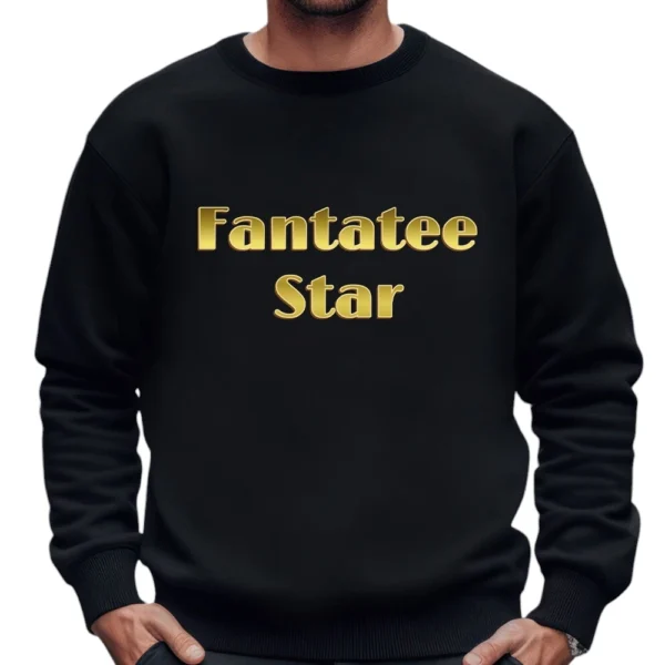 Fantatee Star Sweatshirt - Black