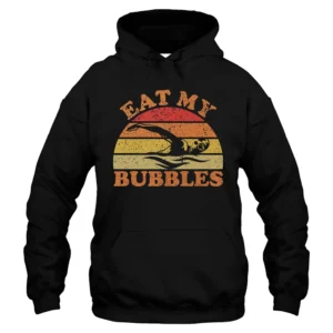 Eat My Bubbles Swim Hoodie - Black