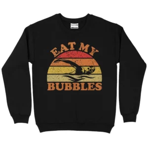 Eat My Bubbles Swim Sweatshirt - Black
