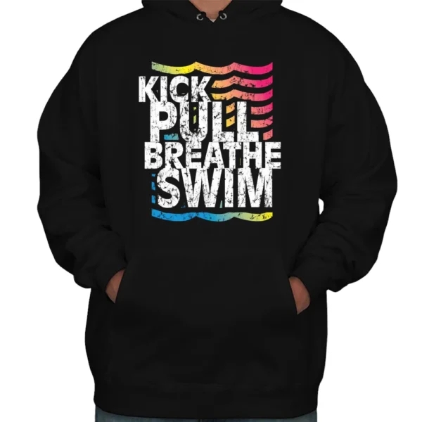 Kick Pull Breathe Swim Hoodie - Black