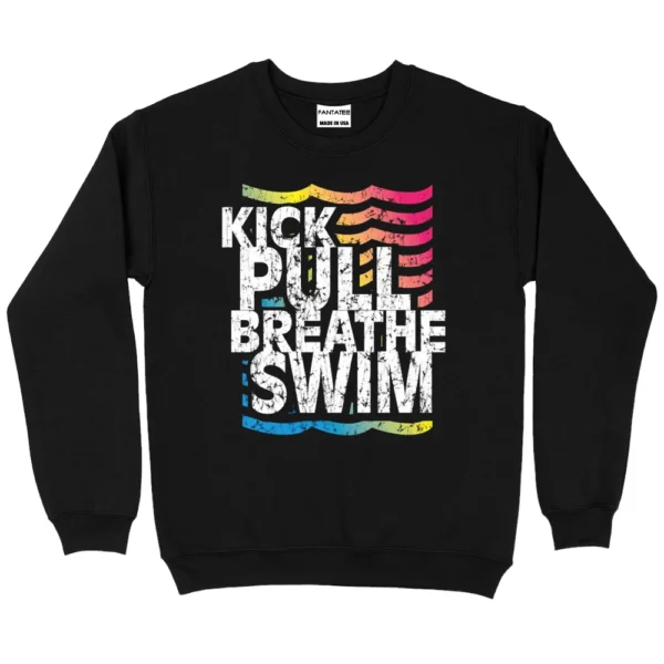 Kick Pull Breathe Swim Sweatshirt - Black