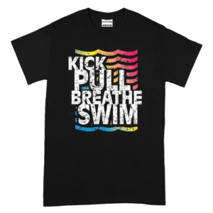 Kick Pull Breathe Swim TShirt - Black