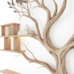 Handcrafted Tree Bookshelf - Ancient Tree Design, Unique Home Decoration