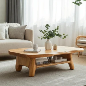 Handcrafted Live-Edge Solid Wood Coffee Table - Your Unique Statement Piece