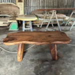 Handcrafted Live-Edge Solid Wood Coffee Table - Your Unique Statement Piece