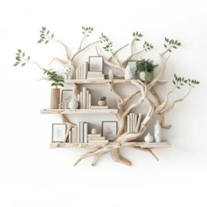 Mid Century Bookcase Corner Wall Shelf Handmade Furniture Shelves On Wall