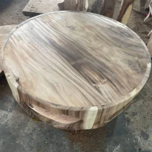 Museum-Quality Sculptural Wood Coffee Table Base – Organic Modern Art1