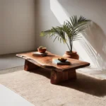 Rustic Elegance – Live Edge Wood Table for Living Room & Lounge Spaces
