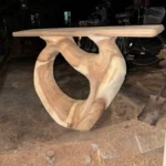 Sculptural Root Base Wood Coffee Table - A Handcrafted Statement Piece