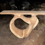 Sculptural Root Base Wood Coffee Table - A Handcrafted Statement Piece