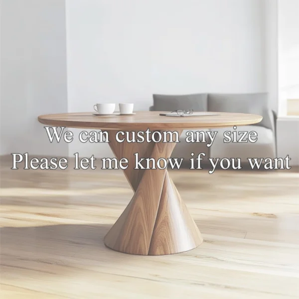 The Helix Round Pedestal Coffee Table – Modern Sculptural Art