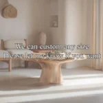 The Fluid Curve Solid Wood Coffee Table – Mid-Century Modern Artistry