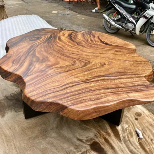 The Sculptural Organic Coffee Table with Integrated Storage