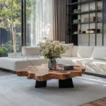 The Sculptural Organic Coffee Table with Integrated Storage