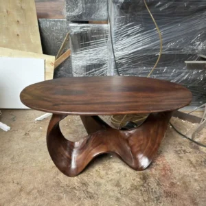 Hand-Carved Solid Wood Coffee Table – Built to Last2