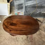 Hand-Carved Solid Wood Coffee Table - Built to Last