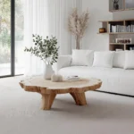 Handcrafted Solid Wood Coffee Table – Farmhouse Style for Unique Interiors