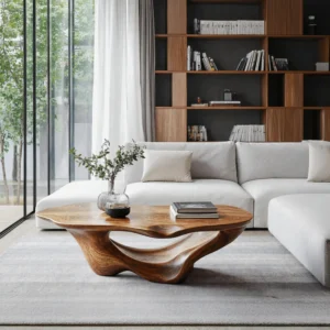 Vintage Coffee Table - Handcrafted Solid Wood