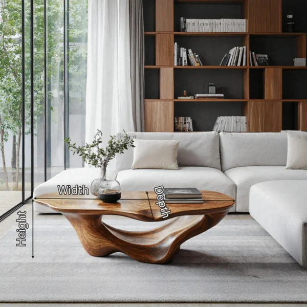 Vintage Coffee Table - Handcrafted Solid Wood