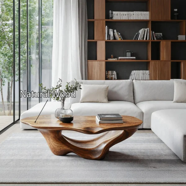 Vintage Coffee Table - Handcrafted Solid Wood